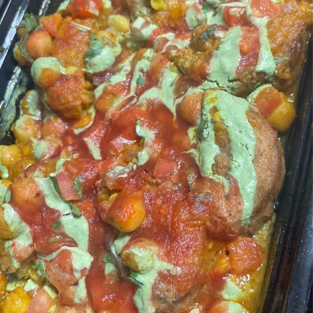 Aloo Tikki Chat.