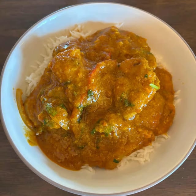 Chicken Jalfrezi.