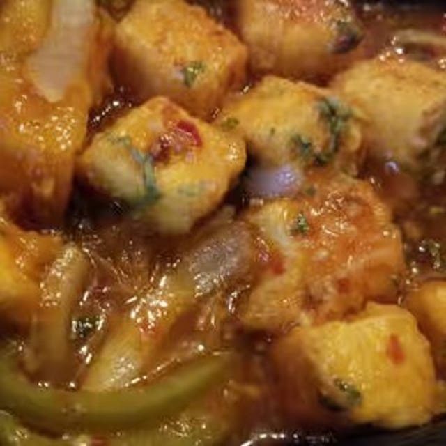 Chilli Paneer.